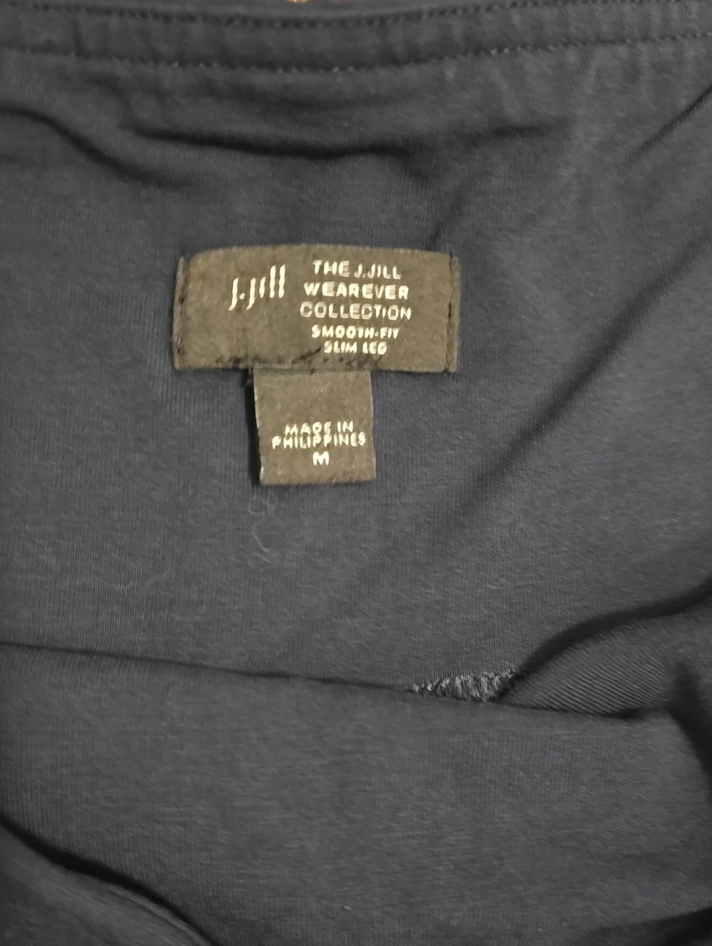 J. Jill Navy Wearever Slim-Leg Smooth Fit Knit Pant - Picture 4 of 7